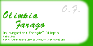 olimpia farago business card